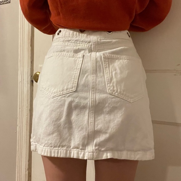 white wash jean skirt - Picture 2 of 2